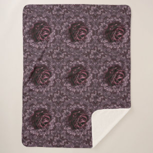Manta Sherpa Mandala de rosa 