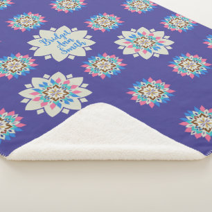 Manta Sherpa Mandala Morado 60 x 80