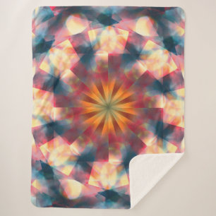 Manta Sherpa Mandala psicodélica de Kaleidoscópico de Prisma