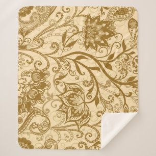 Manta Sherpa Mandalas étnicas: Patrón de estilo indio