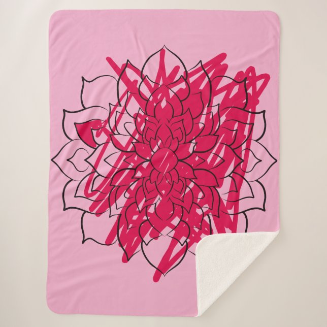 Manta Sherpa Mandalas son tan relajantes... (Anverso)