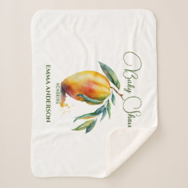 Manta Sherpa Mango Tropical | Fiesta de Bebé