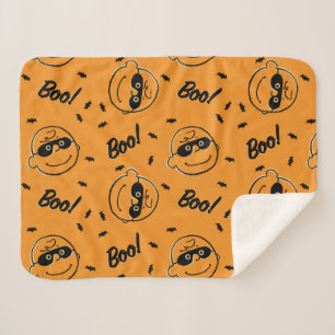 Manta Sherpa Maní Charlie Brown Boo! Estampado