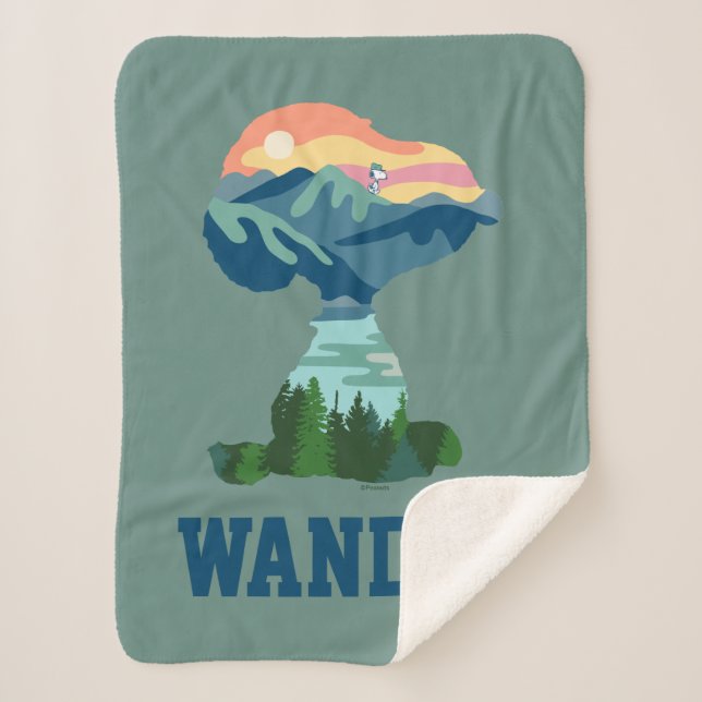 Manta Sherpa Maní | Gran retrato al aire libre (Anverso)