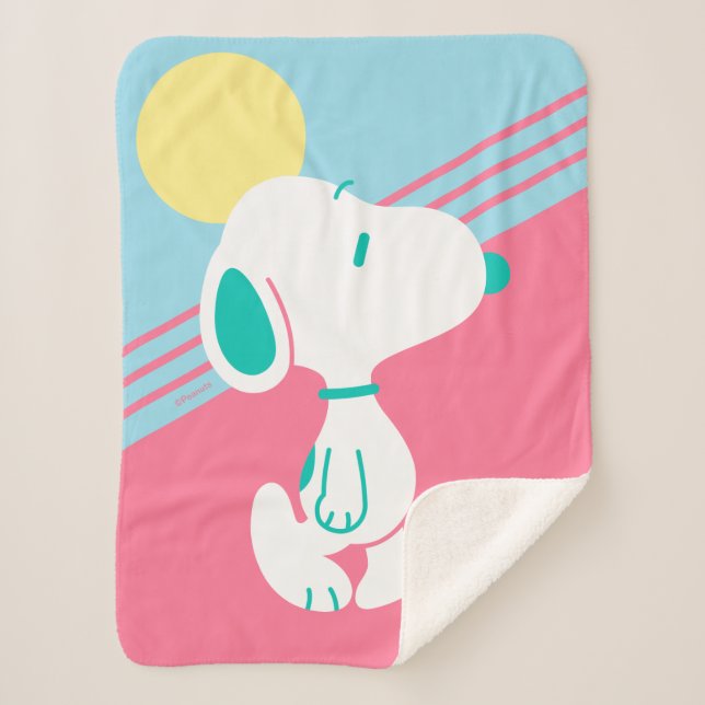 Manta Sherpa Maní | Snoopy Deco Dreams Sun (Anverso)