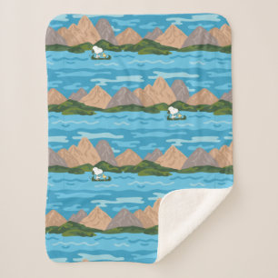 Manta Sherpa Maní Snoopy & Woodstock Canoe Ride