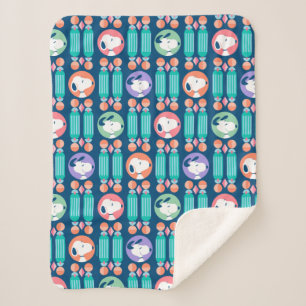 Manta Sherpa Maní   Sueños de Deco Azul Oscuro Snoopy