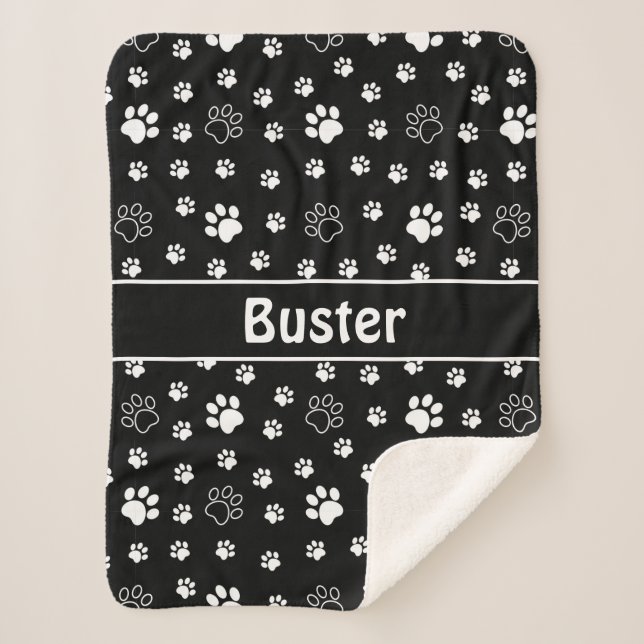 Manta Sherpa Mano de perro Sherpa Dog Blanket (Anverso)