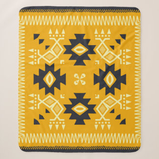 Manta Sherpa Mantequilla cuadrada, batik floral paisley.
