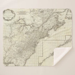 Manta Sherpa Mapa compuesto de Canadá
