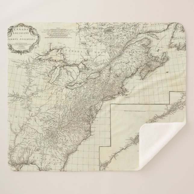 Manta Sherpa Mapa compuesto de Canadá (Anverso (horizontal))