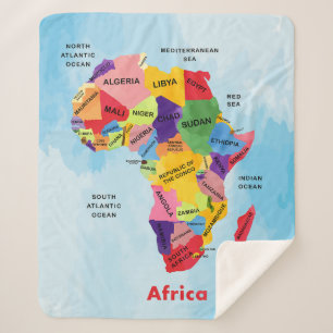 Manta Sherpa Mapa de África
