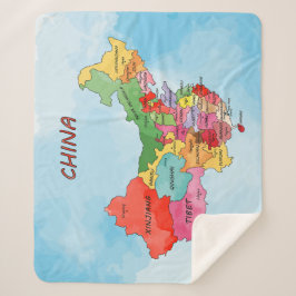 Manta Sherpa Mapa de China