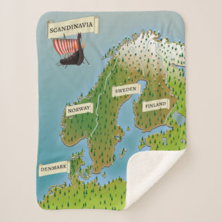 Manta Sherpa Mapa de Escandinavia