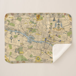 Manta Sherpa Mapa de Glasgow, Inglaterra