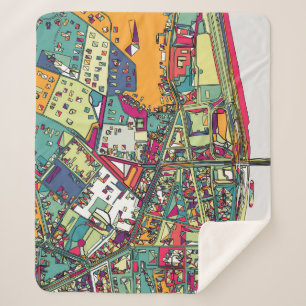 Manta Sherpa Mapa de la ciudad de Budapest, Hungría el  