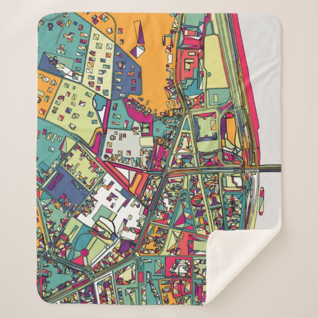 Manta Sherpa Mapa de la ciudad de Budapest, Hungría el | (Anverso)