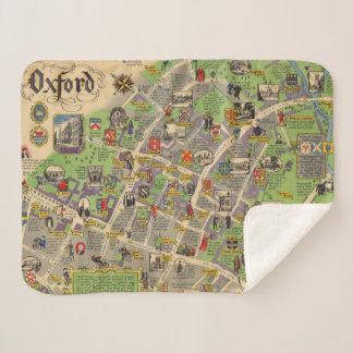 Manta Sherpa Mapa de Oxford, Inglaterra (ferrocarriles