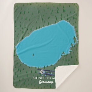 Manta Sherpa Mapa de Steinhuder Meer Germany Plaque