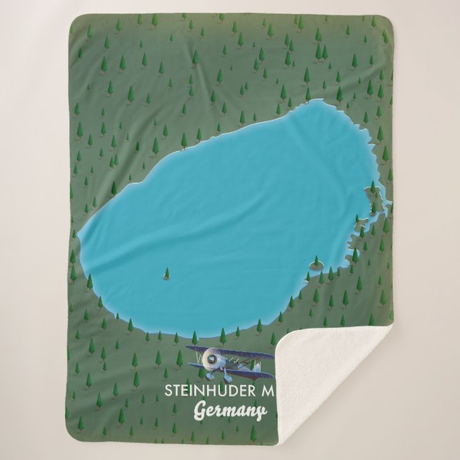 Manta Sherpa Mapa de Steinhuder Meer Germany Plaque (Anverso)