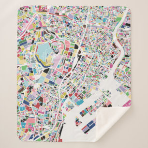 Manta Sherpa Mapa de Tokio Japón