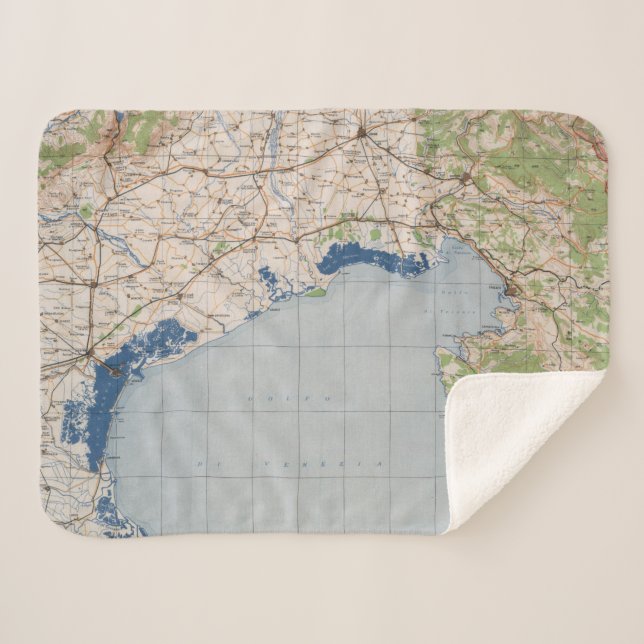 Manta Sherpa Mapa de Venecia, Italia (Anverso (horizontal))