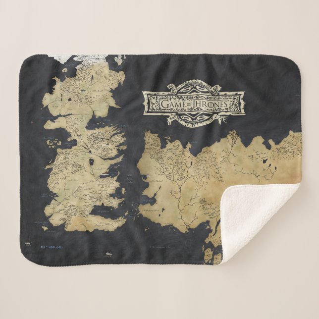 Manta Sherpa Mapa de Westeros (Anverso (horizontal))