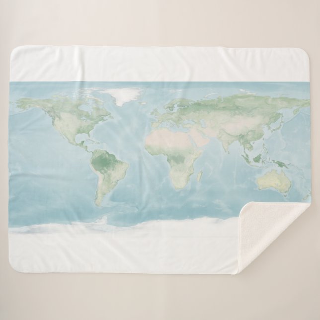 Manta Sherpa Mapa del Explorador de la superficie terrestre (Anverso (horizontal))