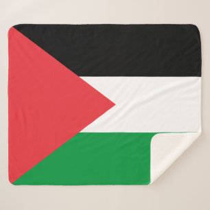 Manta Sherpa Mapa del Sherpa Patriótico con bandera palestina