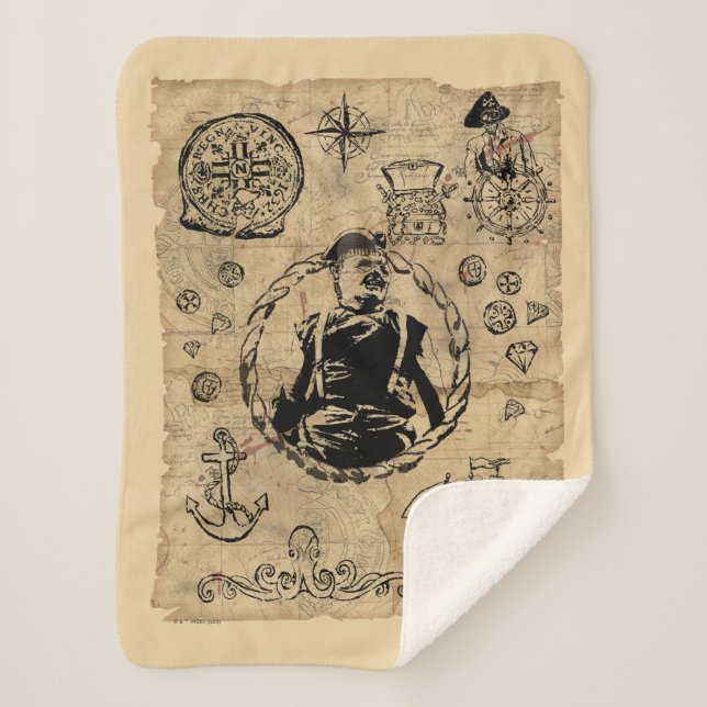 Manta Sherpa Mapa del tesoro eslovaco de Goonies (Anverso)