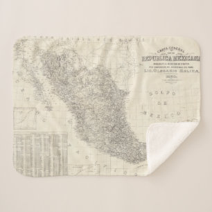 Manta Sherpa Mapa general de Carta de la Republica Mexicana