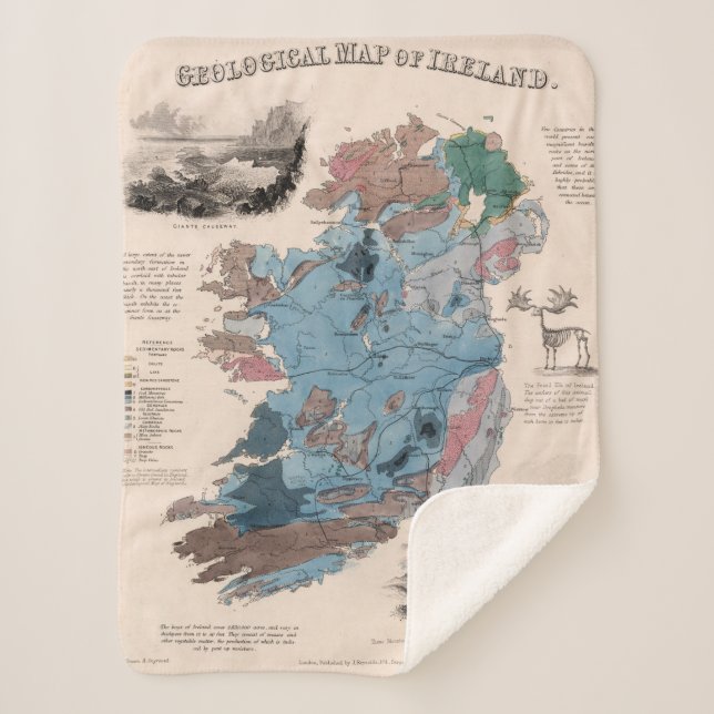 Manta Sherpa Mapa geológico de Irlanda (Anverso)