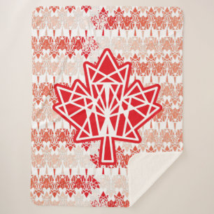 MANTA SHERPA MAPLE MADE WITH TRIANGLES CANADA FLAG BY MASANSER