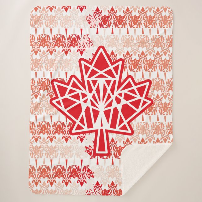 MANTA SHERPA MAPLE MADE WITH TRIANGLES CANADA FLAG BY MASANSER (Anverso)