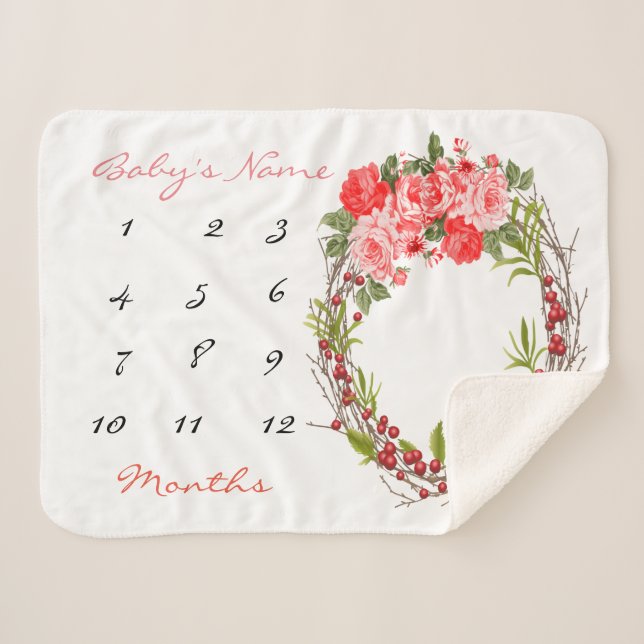 Manta Sherpa Maqueta de bebé hito (Anverso (horizontal))