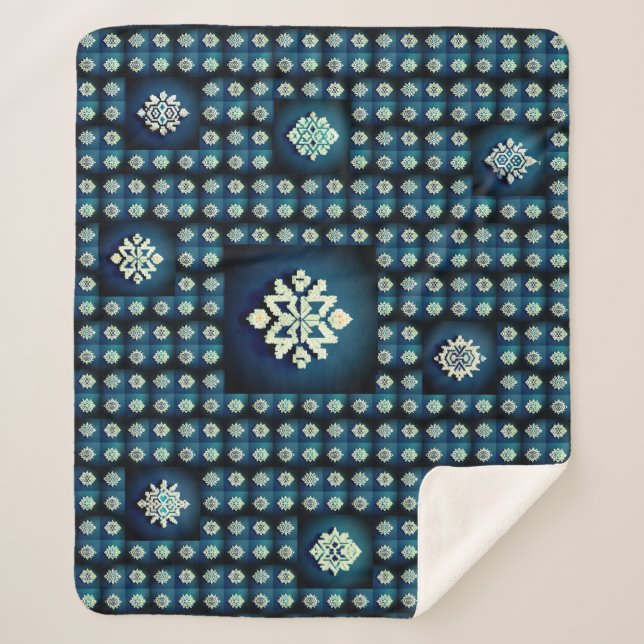 Manta Sherpa Maqueta para los niños a los que les gusta la arte (Anverso)