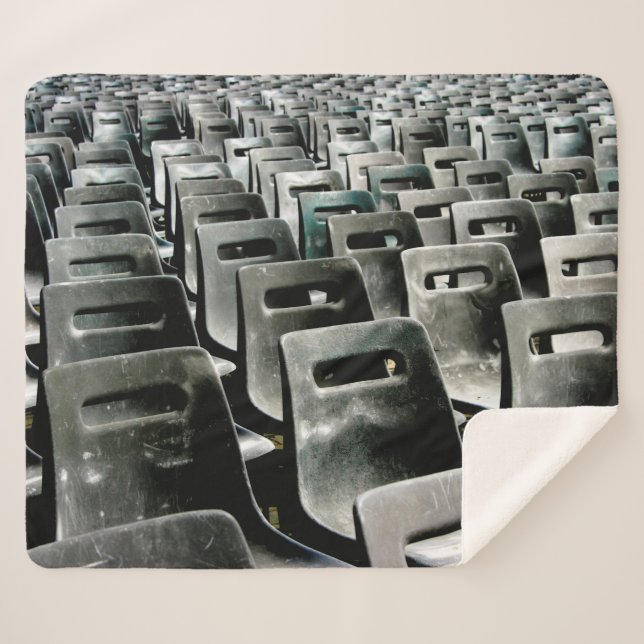 Manta Sherpa Mar de las Sillas Gris (Anverso (horizontal))