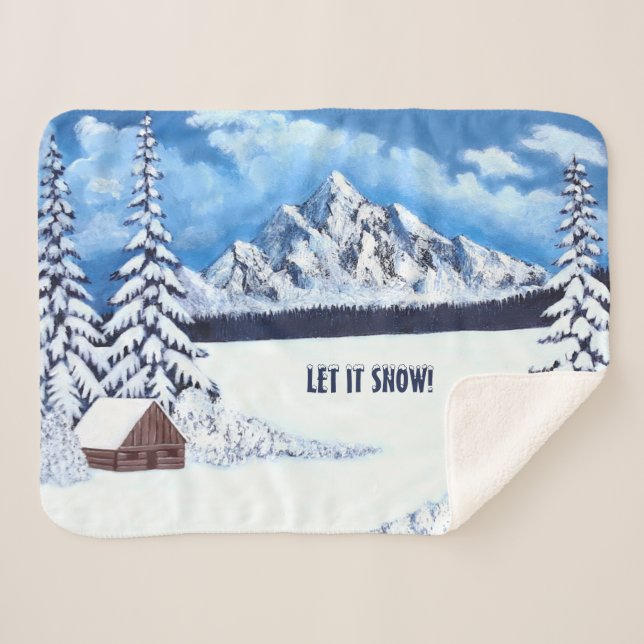 Manta Sherpa Maravilla de Invierno (Anverso (horizontal))