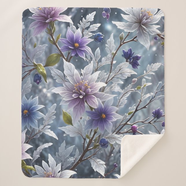 Manta Sherpa Maravillosa Belleza De Florencia De Invierno Escar (Anverso)