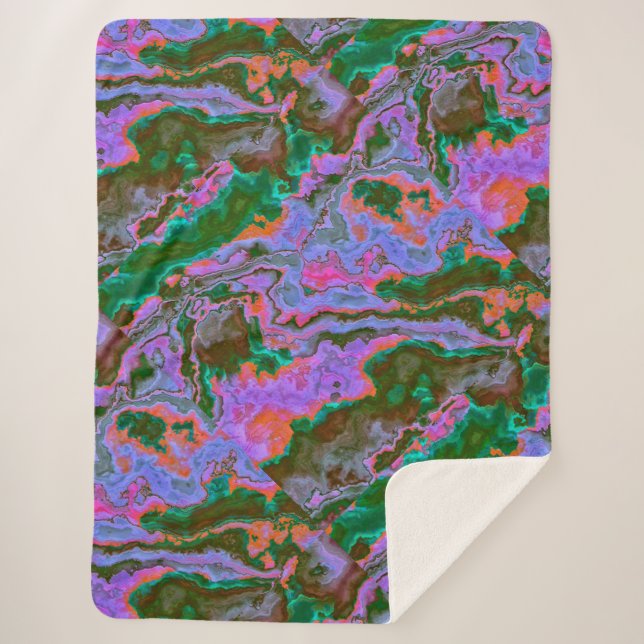 Manta Sherpa Marble agrio (Anverso)