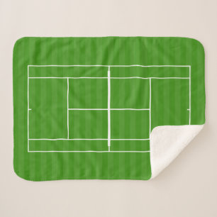 MANTA SHERPA MARCADO DE LA LÍNEA DE TENIS