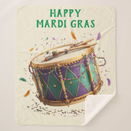 Manta Sherpa Mardi Gras Festive Drum
