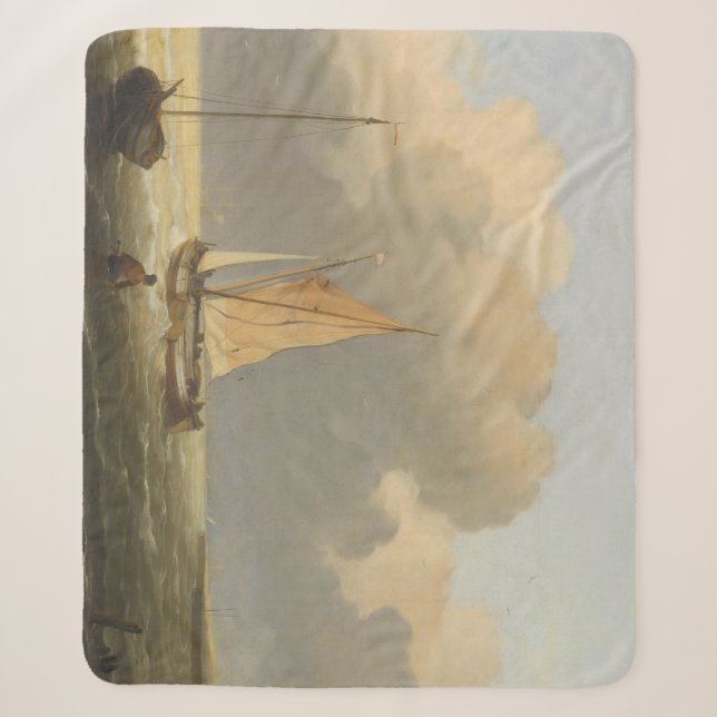 Manta Sherpa Mares frente a la costa, con Poster de Spritsail B (Anverso)