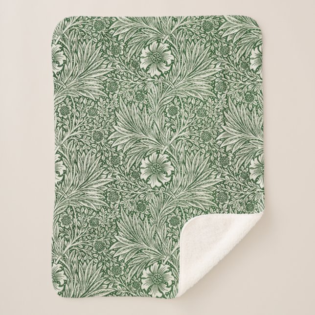 Manta Sherpa Marigold (por William Morris) (Anverso)