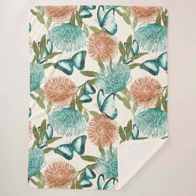 Manta Sherpa Mariposa (Anverso)