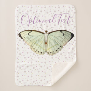 Manta Sherpa Mariposa de belleza verde suave
