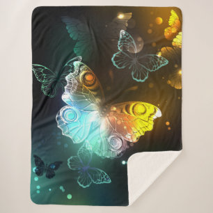 Manta Sherpa Mariposa luminosa y mariposas nocturnas