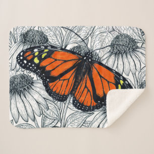 Manta Sherpa Mariposa monarca en las colmenas