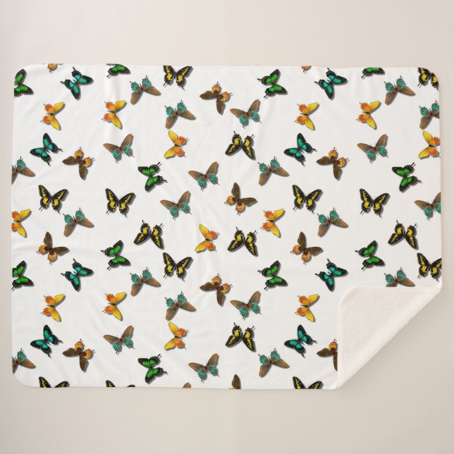 Manta Sherpa Mariposas (Anverso (horizontal))