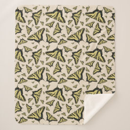 Manta Sherpa Mariposas de cereal de cola de cereal amarillo del